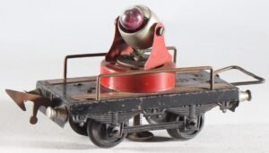 Vintage Toy JEP Tinplate Train 0 Gauge Searchlight Car