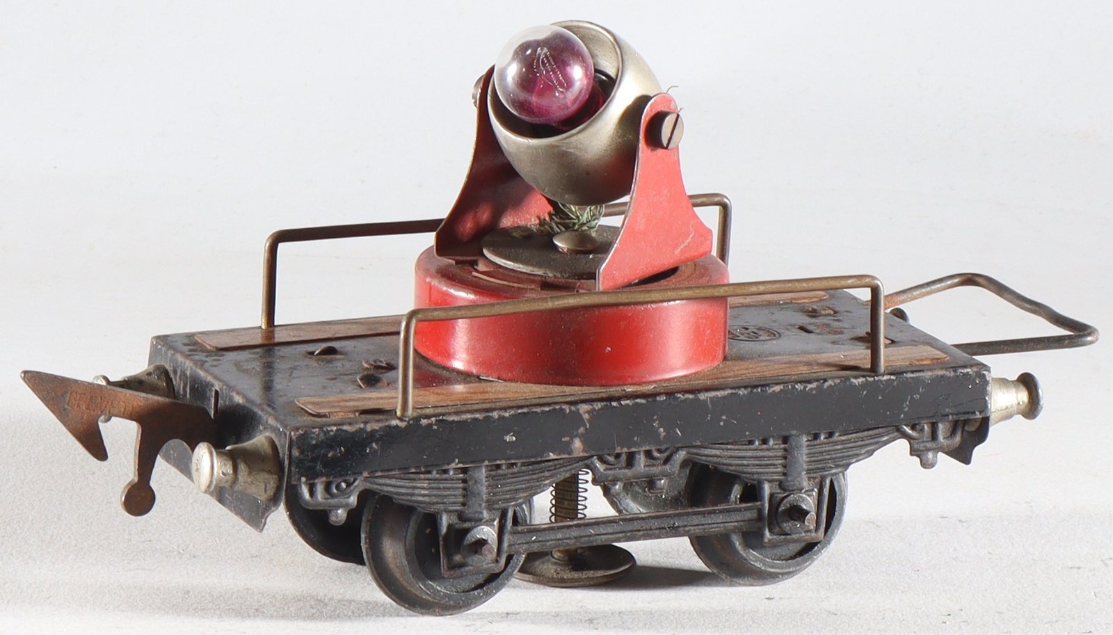 kallistoys-auctions-auktionen-antique-vintage-toys-antik-historisch-spielzeug-jep-france-spur-0-tinplate-blech-train-eisenbahn-searchlight-car-scheinwerferwagen-4649-1a