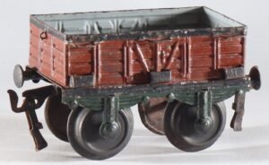 Antique toy pre 1914 Märklin tinplate open goods car #1816