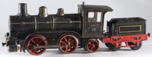 Antique toy pre 1914 tinplate Märklin steam loco clockwork #D 1021